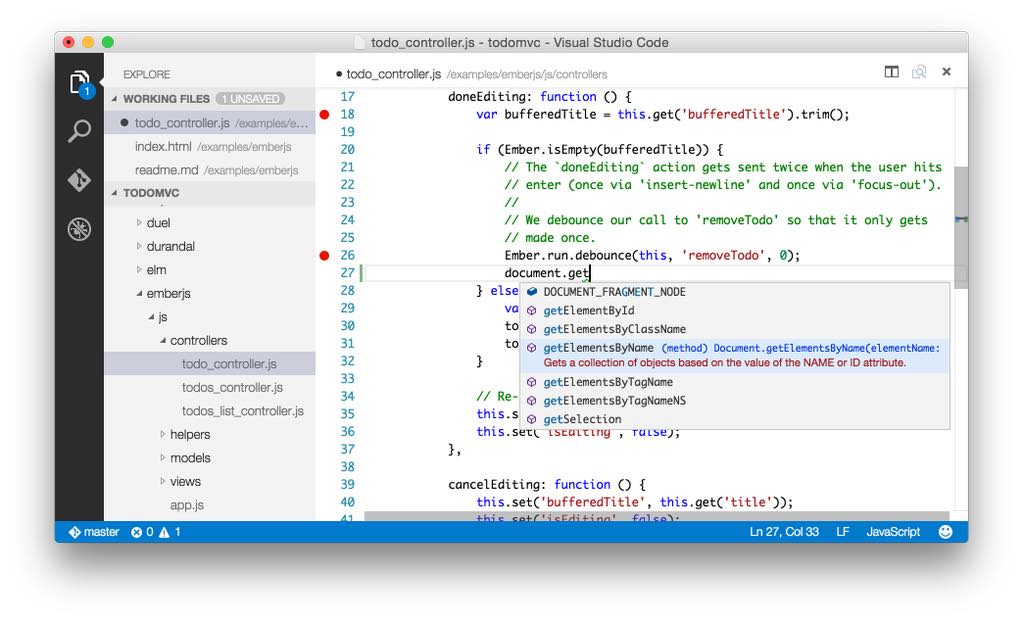 Visual Studio Code on OSX